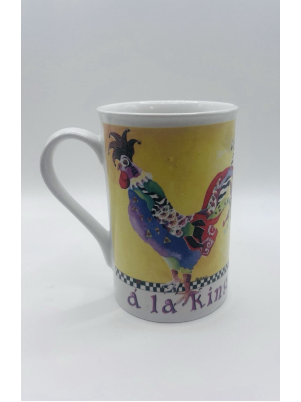 Poultry In Motion Rooster Coffee Mug by Sharon Neuhaus Rustic Colorful Farmhouse